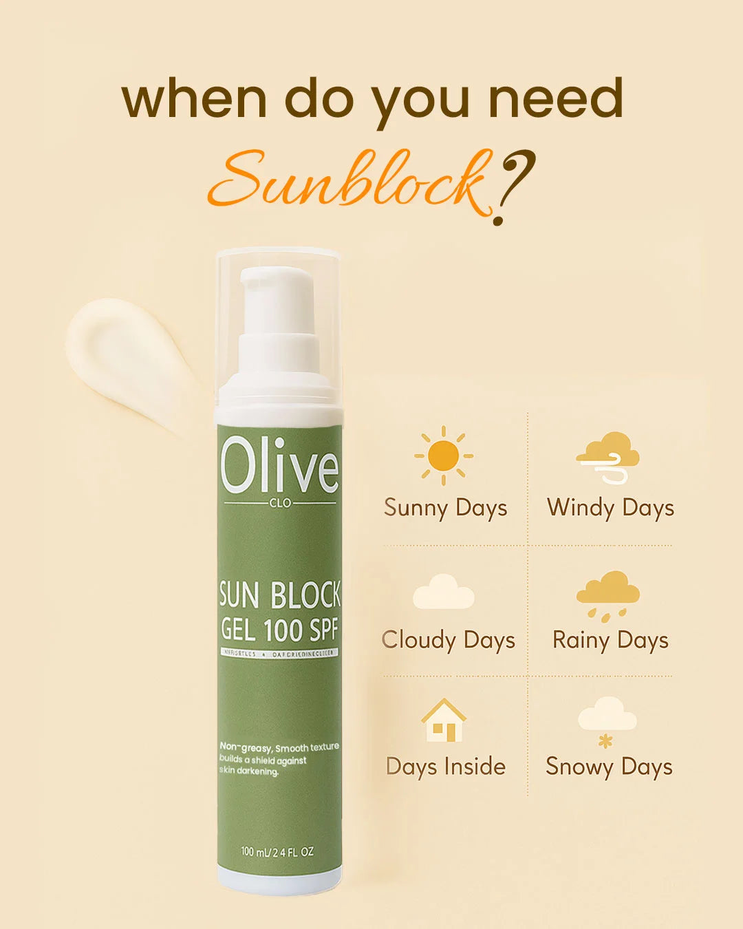 Sun Block Gel